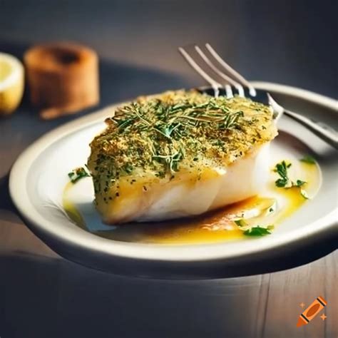 How many carbs are in baked cod with herb crust, brushed with oil - calories, carbs, nutrition