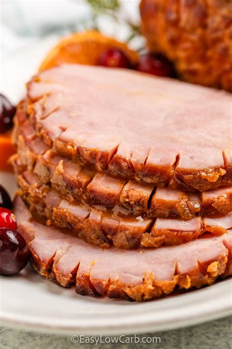 How many carbs are in baked ham with sweet glaze - calories, carbs, nutrition