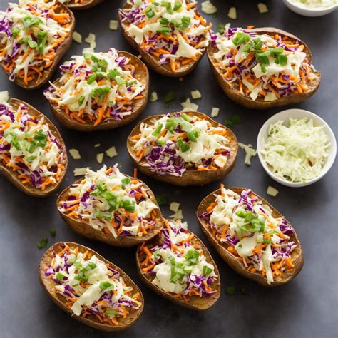 How many carbs are in baked potato with creamy coleslaw - calories, carbs, nutrition