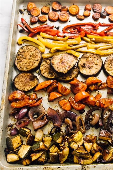 How many carbs are in balsamic roasted marinated vegetables - calories, carbs, nutrition