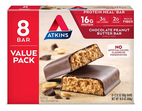 How many carbs are in bar! - chocolate chip peanut - calories, carbs, nutrition