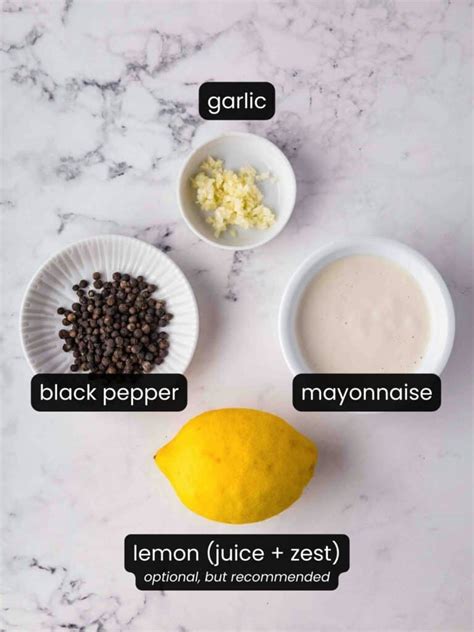 How many carbs are in basil, garlic and peppercorn mayo - calories, carbs, nutrition