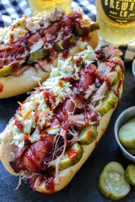 How many carbs are in bbq pork urban hot dog - calories, carbs, nutrition