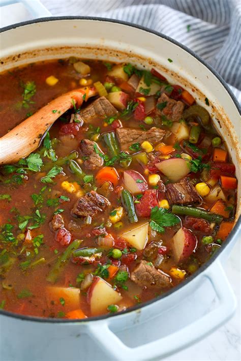 How many carbs are in beef and vegetable soup - calories, carbs, nutrition