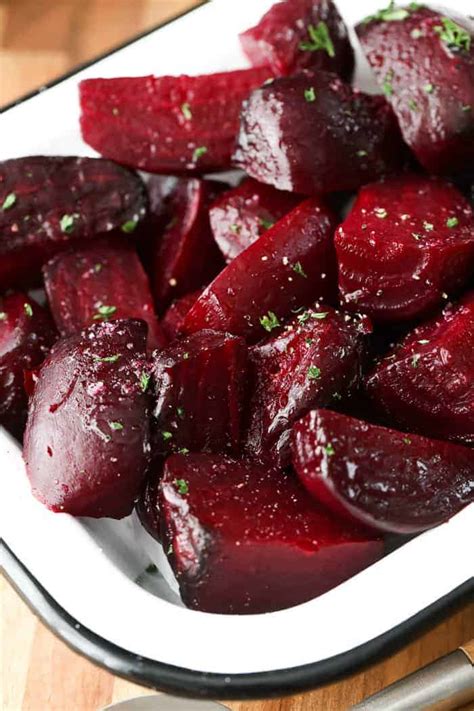 How many carbs are in beets red simply roasted diced 1