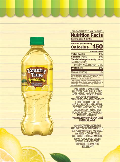 How many carbs are in bev lemonade country time 8 fl oz - calories, carbs, nutrition