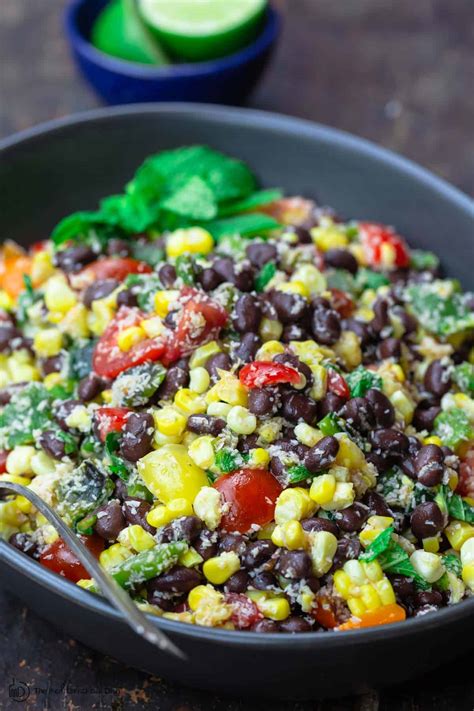 How many carbs are in black bean and corn salad - calories, carbs, nutrition