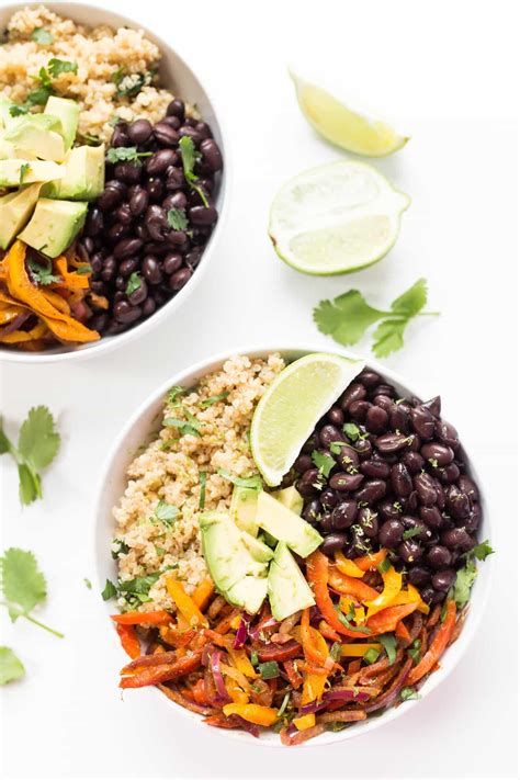 How many carbs are in black bean fajita bowl - calories, carbs, nutrition