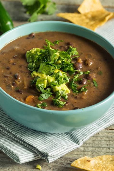 How many carbs are in black bean soup with cilantro cream (11376.1) - calories, carbs, nutrition