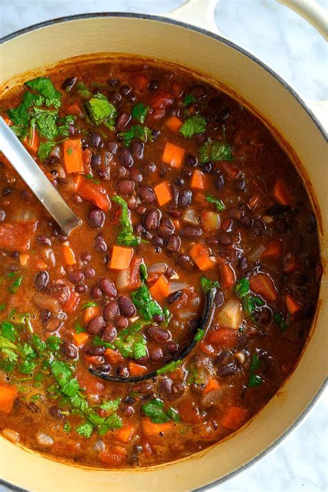 How many carbs are in black bean soup with cumin seed - calories, carbs, nutrition