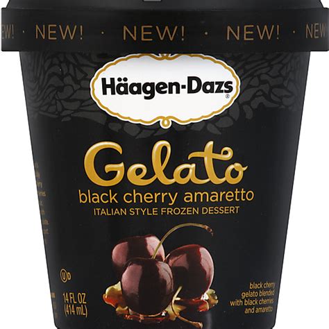 How many carbs are in black cherry amaretto gelato - calories, carbs, nutrition