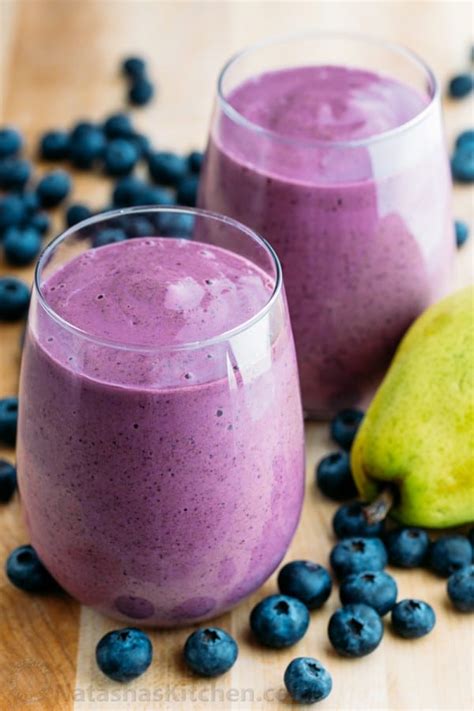 How many carbs are in blueberry pear smoothie - calories, carbs, nutrition