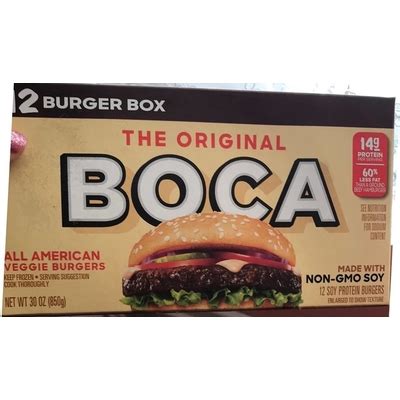 How many carbs are in boca burger with tomato relish - calories, carbs, nutrition