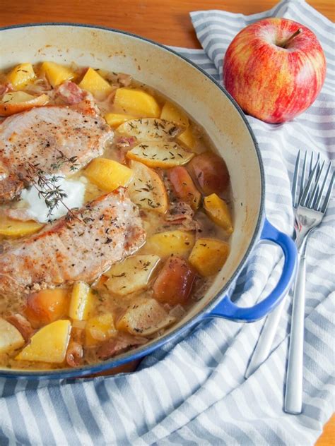 How many carbs are in braised apple pork chop - calories, carbs, nutrition