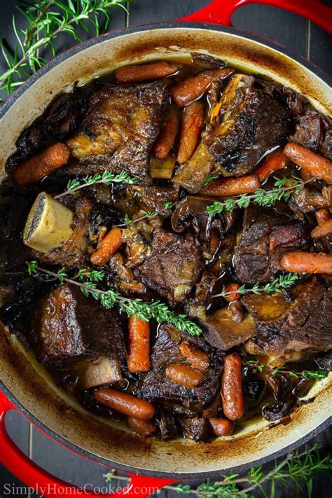 How many carbs are in braised beef short ribs - calories, carbs, nutrition