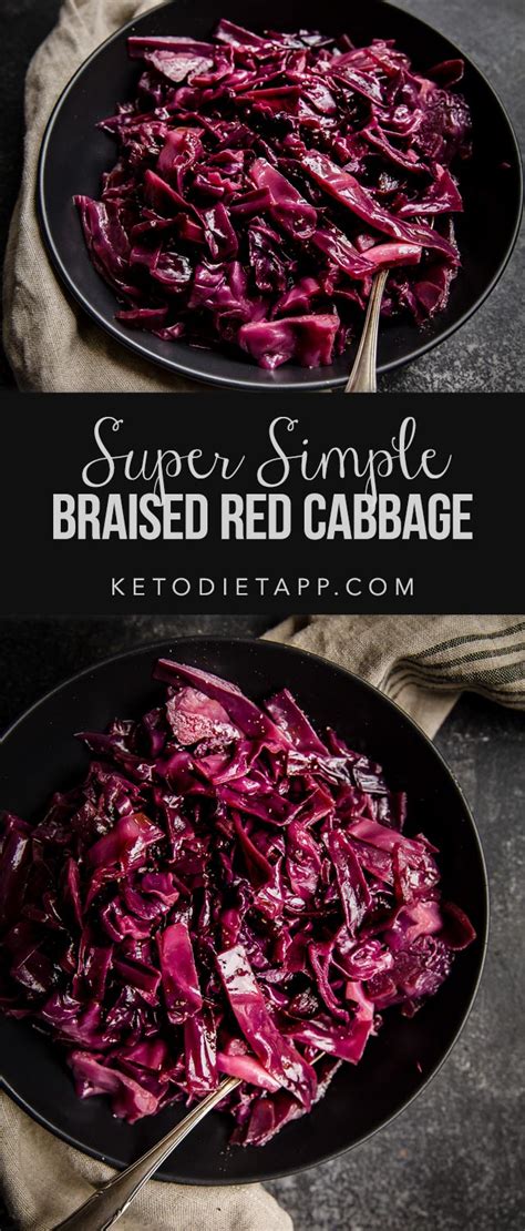 How many carbs are in braised red cabbage - calories, carbs, nutrition