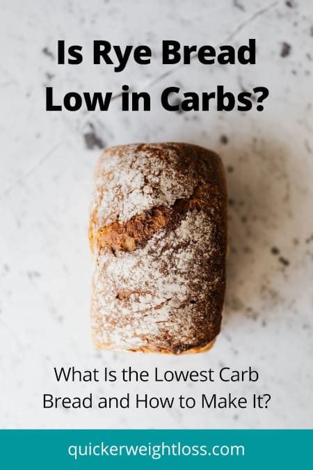 How many carbs are in bread rye - calories, carbs, nutrition