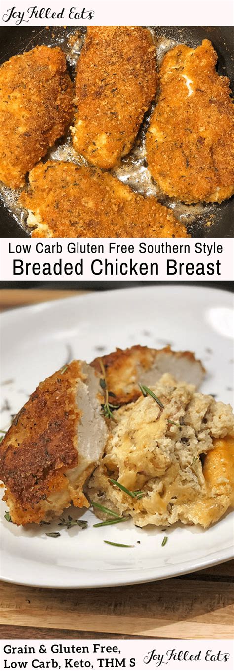 How many carbs are in breaded chicken w/ricotta leek stuffing - calories, carbs, nutrition