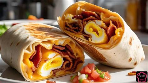 How many carbs are in breakfast bacon burrito - calories, carbs, nutrition