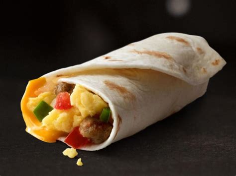 How many carbs are in breakfast burrito with sausage - calories, carbs, nutrition