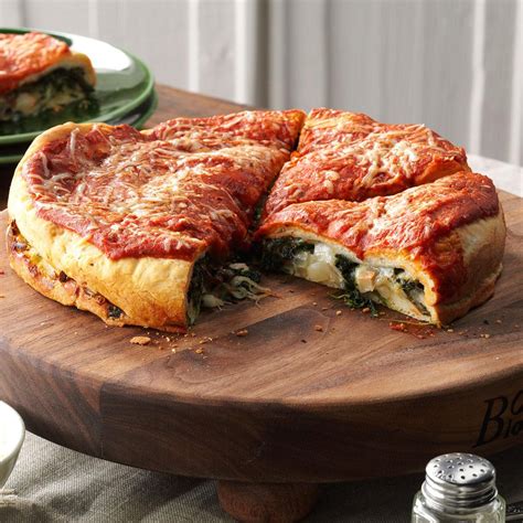 How many carbs are in breakfast stuffed pizza, stuffed - calories, carbs, nutrition