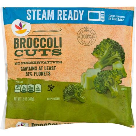 How many carbs are in broccoli cuts frozen steamed 4 oz - calories, carbs, nutrition