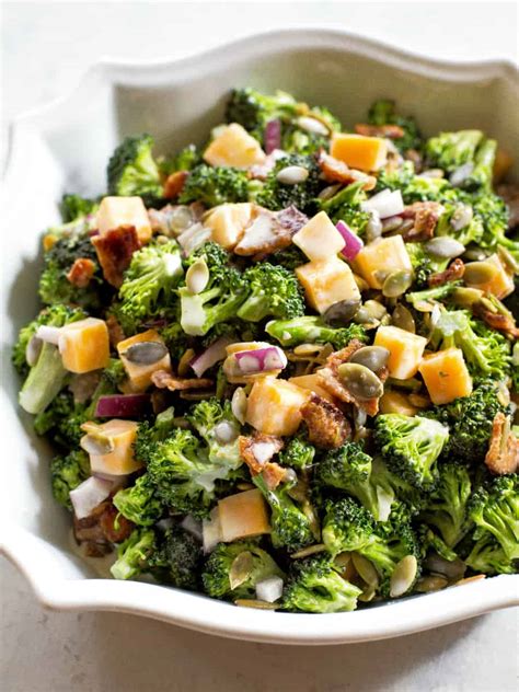 How many carbs are in broccoli salad - calories, carbs, nutrition