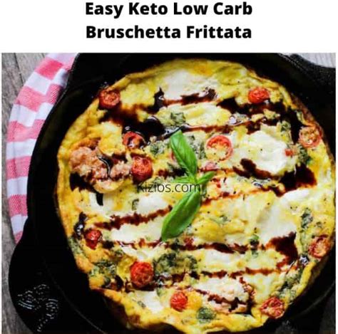 How many carbs are in bruschetta frittata - calories, carbs, nutrition