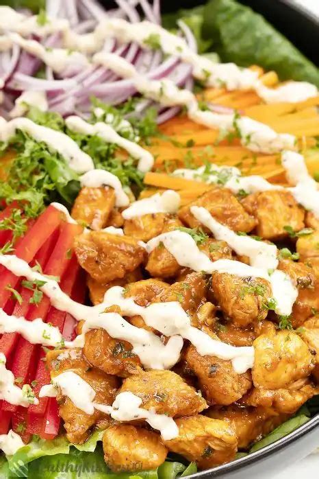 How many carbs are in buffalo chicken salad - calories, carbs, nutrition