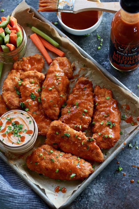 How many carbs are in buffalo chicken tenders with celery stix and ranch dressing - calories, carbs, nutrition