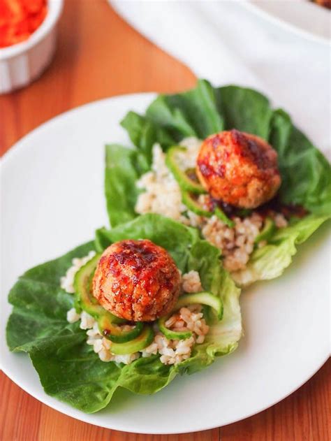 How many carbs are in bulgogi meatball in a lettuce wrap - calories, carbs, nutrition