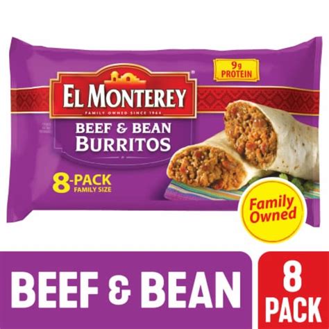 How many carbs are in burrito, beef and bean, frozen - calories, carbs, nutrition