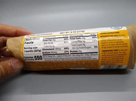 How many carbs are in burrito, chicken trader joe's - calories, carbs, nutrition