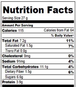 How many carbs are in butterfinger yogurt - calories, carbs, nutrition