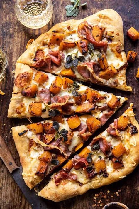 How many carbs are in butternut squash rosemary pizza - calories, carbs, nutrition
