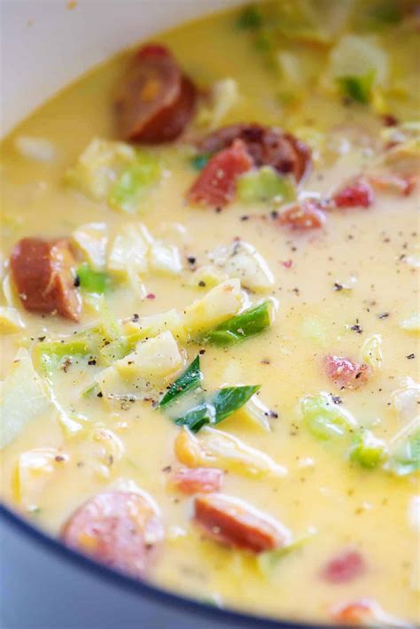 How many carbs are in cabbage smoked sausage soup - calories, carbs, nutrition