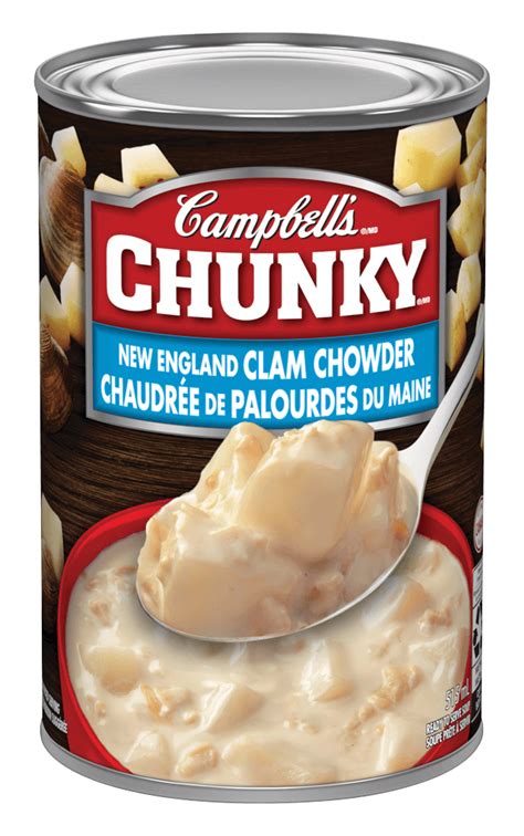 How many carbs are in campbell's chunky, new england clam chowder - calories, carbs, nutrition