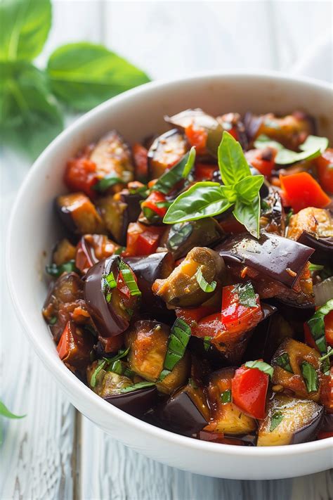 How many carbs are in caponata eggplant & pepper salad, roasted - calories, carbs, nutrition