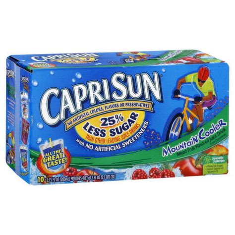 How many carbs are in capri sun juicers mountain cooler - calories, carbs, nutrition