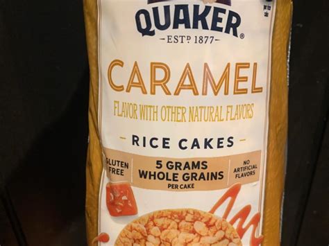 How many carbs are in caramel corn organic rice cakes - calories, carbs, nutrition