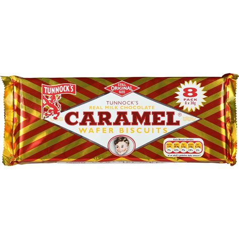 How many carbs are in caramel wafer - calories, carbs, nutrition