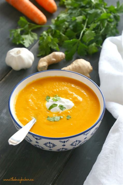 How many carbs are in carrot ginger soup - calories, carbs, nutrition