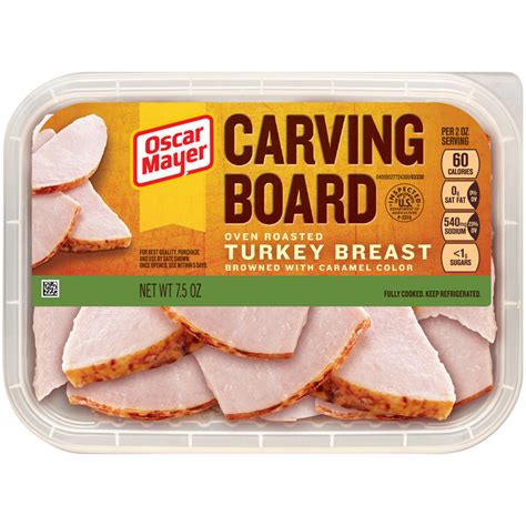 How many carbs are in carving board oven roasted turkey breast - calories, carbs, nutrition