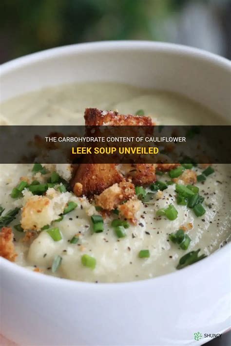 How many carbs are in cauliflower and chive soup - calories, carbs, nutrition