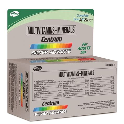 How many carbs are in centrum silver - calories, carbs, nutrition