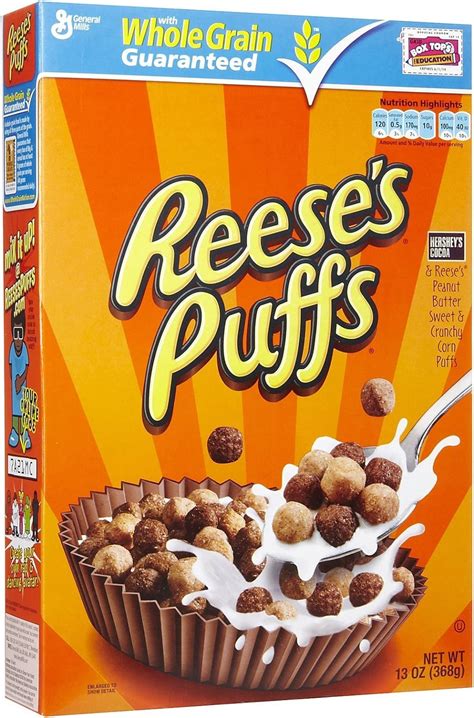 How many carbs are in cereal, reese's puffs, general mills - calories, carbs, nutrition