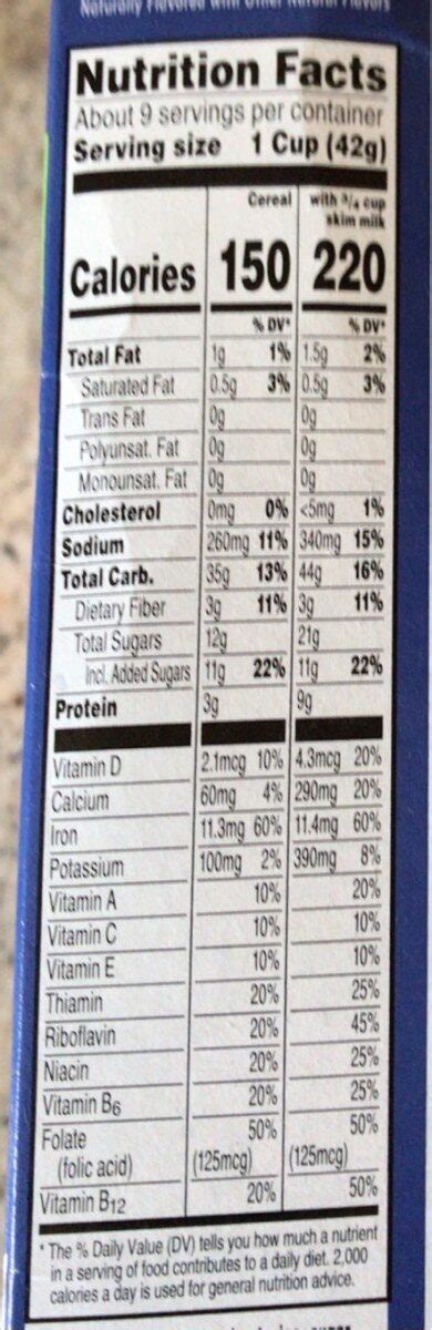 How many carbs are in cereal bar (blueberry) - calories, carbs, nutrition