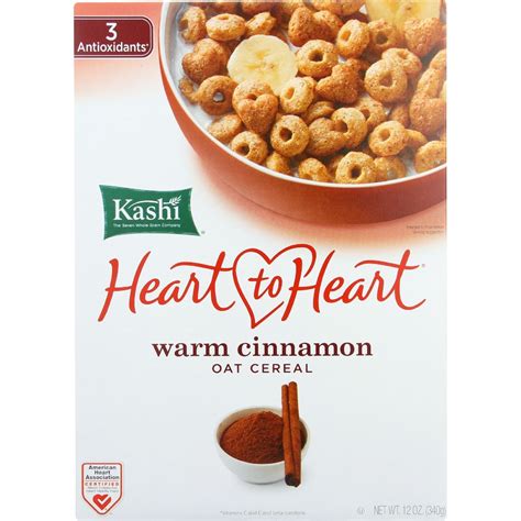 How many carbs are in cereals, kashi heart to heart, instant oatmeal, apple cinnamon, dry - calories, carbs, nutrition