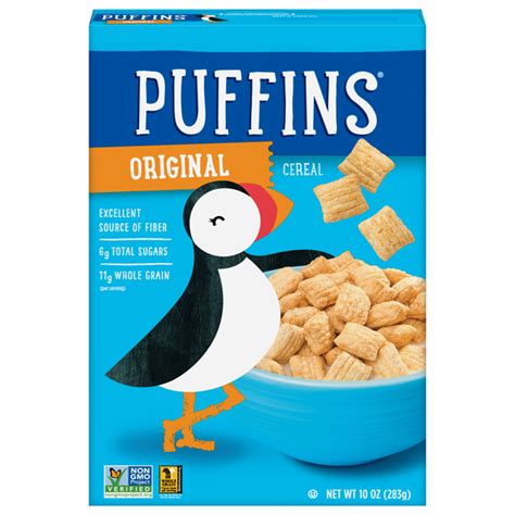 How many carbs are in cereals ready-to-eat, barbara's puffins, original - calories, carbs, nutrition