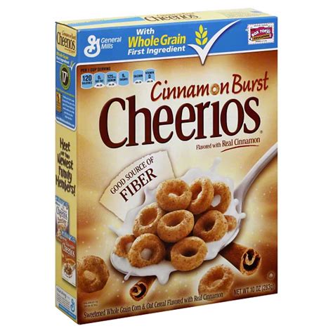 How many carbs are in cereals ready-to-eat, general mills, cinnamon burst cheerios - calories, carbs, nutrition